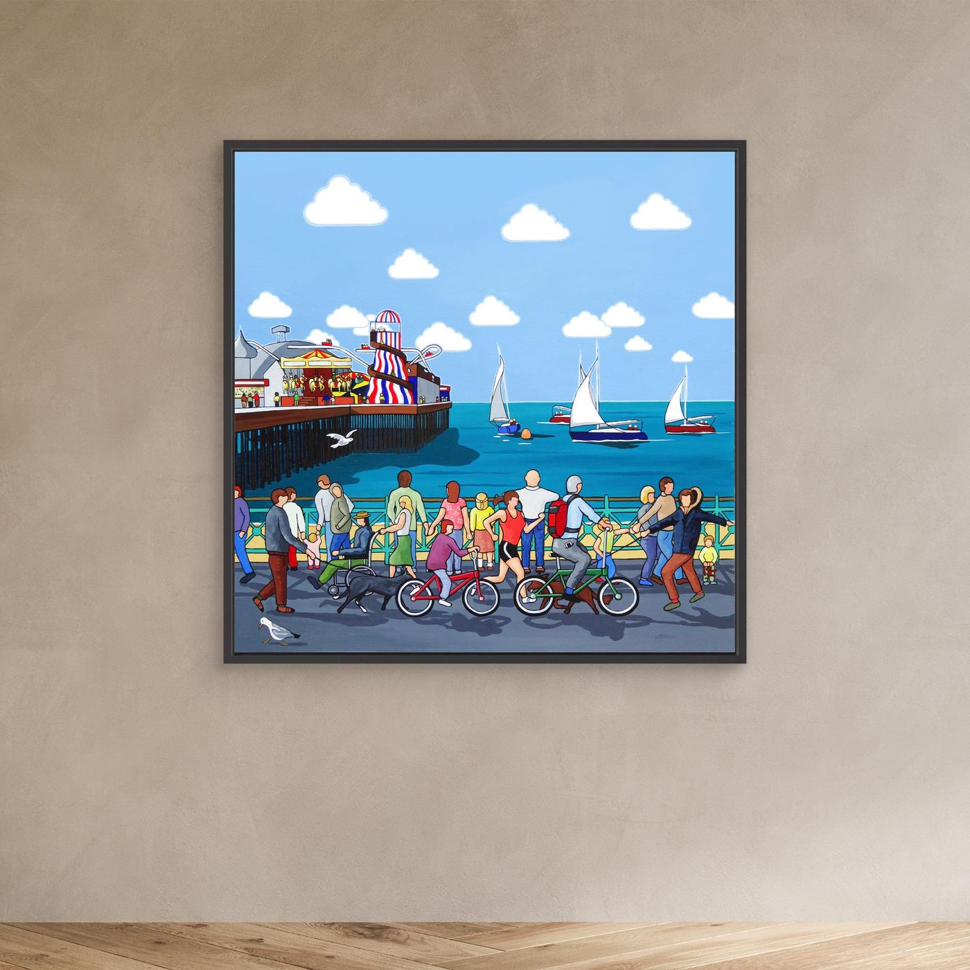 Brighton Seafront and Boat Race