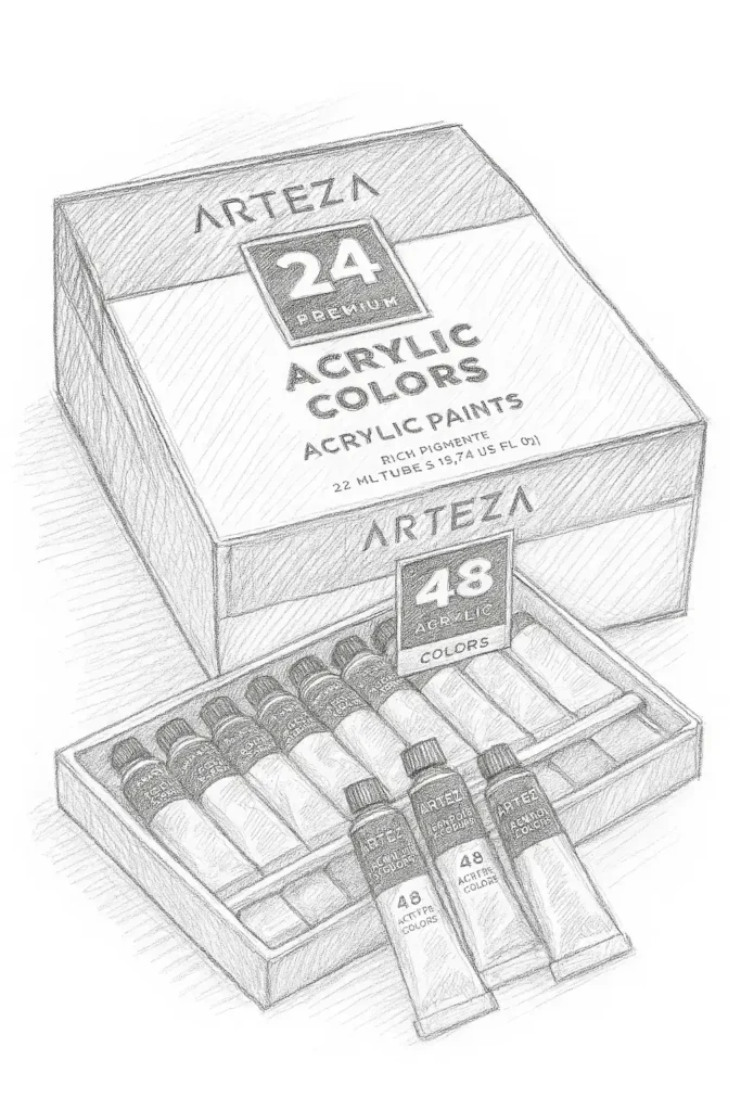 Arteza Acrylic Paint Set