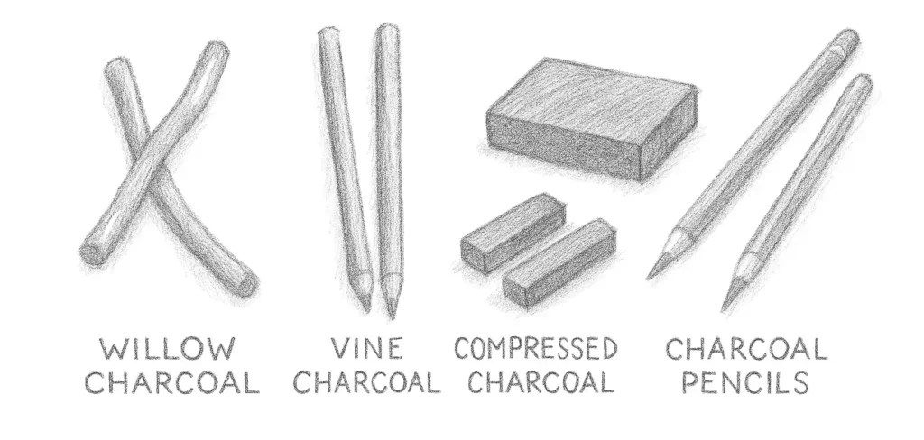 Charcoal Drawing: Texture, Depth, and Drama