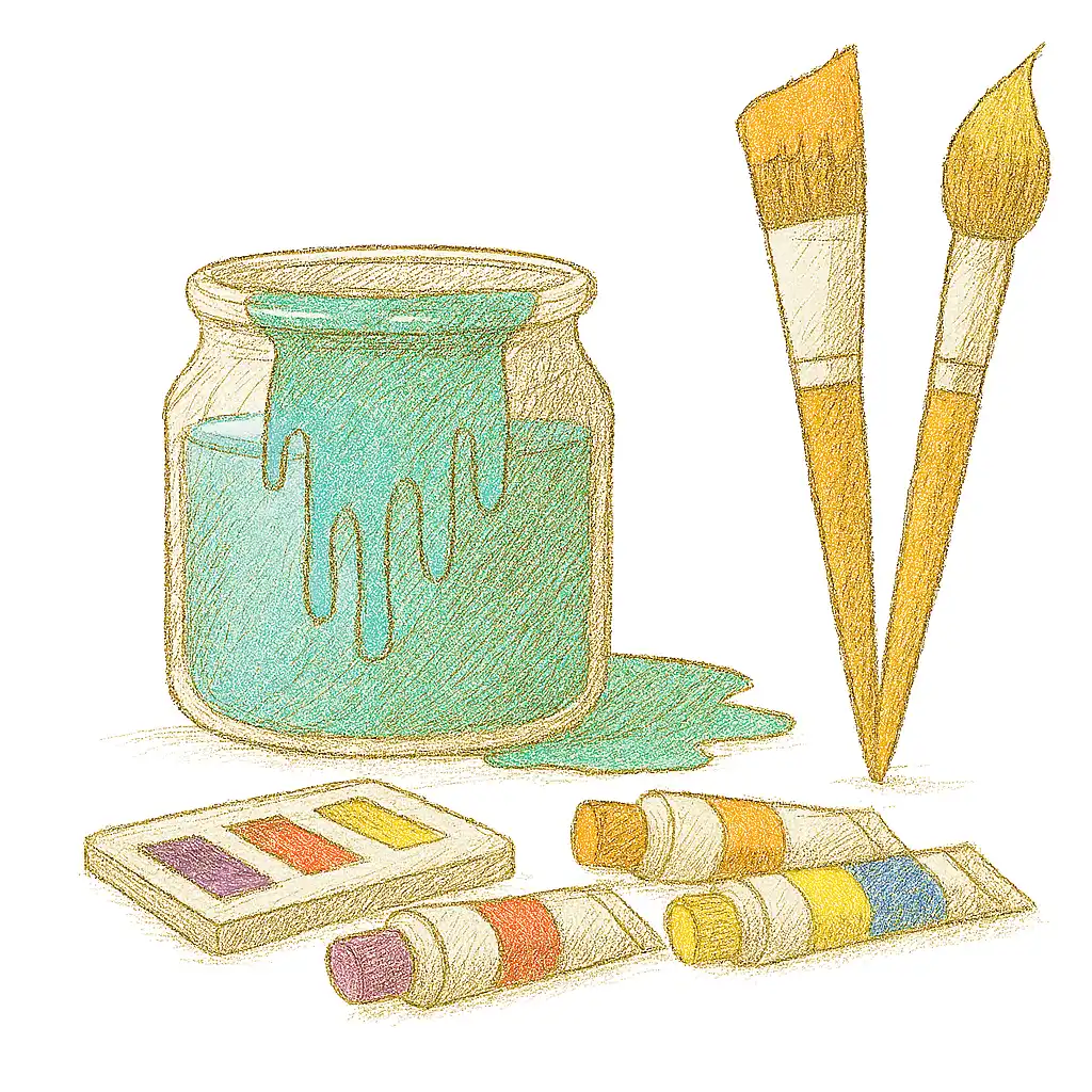 watercolour paints